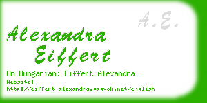alexandra eiffert business card